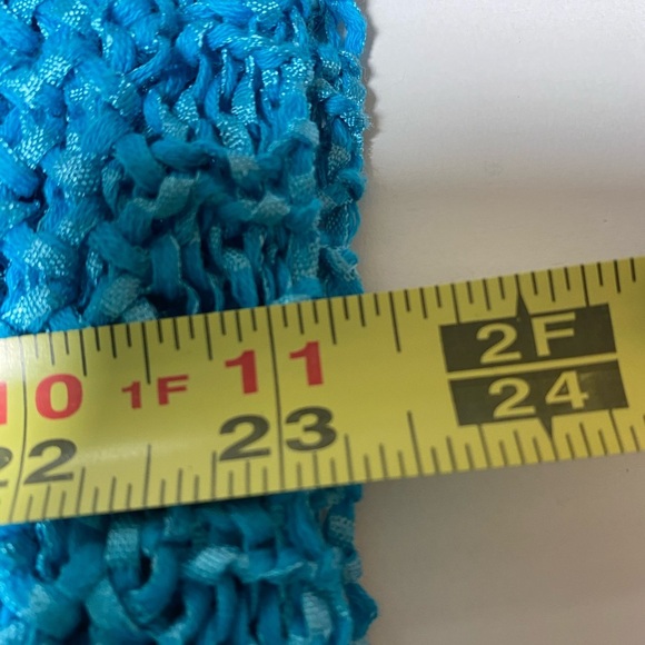 Ruby Rd Women’s Teal Blue Crochet Sweater - SZ S - Cotton Blend - EUC - Picture 7 of 7